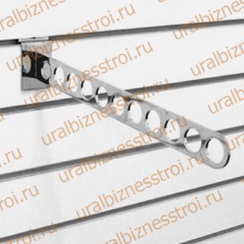 F 106 Кронштейн наклонный с 11-ю отверстиями, 400 мм., хром - uralbiznesstroi.ru – Екатеринбург
