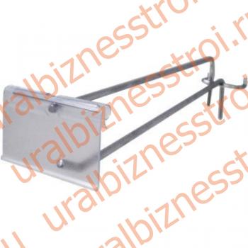 F325-250 Крючок с ценник-лем,250мм,хром (5мм) - uralbiznesstroi.ru – Екатеринбург