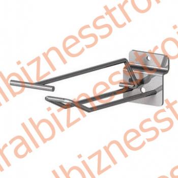 F326-150 Еврокрючок с ценник-лем,150мм,хром - uralbiznesstroi.ru – Екатеринбург