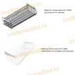Торговый стеллаж с корзиной 1950*400*1000 - uralbiznesstroi.ru