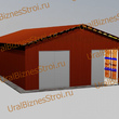 Быстровозводимый (Обшитый) склад 12000*25000*8000мм  3 яруса - uralbiznesstroi.ru