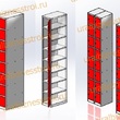  Шкаф сумочный разборный 300х500х1850 (ШхГхВ) 1х секционный 8-ячеечный S-0,7 мм (Основная секция) - uralbiznesstroi.ru – Екатеринбург