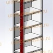  Шкаф сумочный разборный 300х500х1850 (ШхГхВ) 1х секционный 8-ячеечный S-0,6 мм (Дополнительная секция) - uralbiznesstroi.ru – Екатеринбург