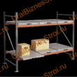 Стеллаж с выкатными платформами  2500*2700*1050 2 яруса 6 платформ - uralbiznesstroi.ru