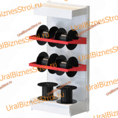 Торговый стеллаж для кабеля 1950*400*900 4 катушки - uralbiznesstroi.ru