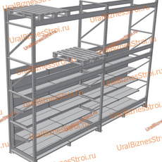 Стеллаж Cash & Carry 4000*5400*1050 - uralbiznesstroi.ru