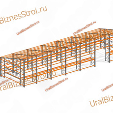 Самонесущий склад 7000*20000*7000мм 3 яруса - uralbiznesstroi.ru