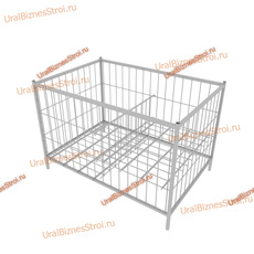 Корзина экспозиционная 1200х800х850(400) - uralbiznesstroi.ru