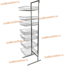 Стойка прикассовая 1800х800х450 , 7 корзин - uralbiznesstroi.ru – Екатеринбург