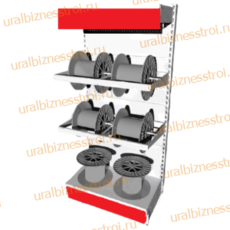Торговый стеллаж для кабеля 1450*400*900 6 катушек - uralbiznesstroi.ru – Екатеринбург