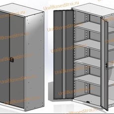 Шкаф архивный 1850*850*400 2-дверный - uralbiznesstroi.ru – Екатеринбург