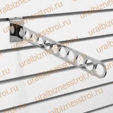 F 106 Кронштейн наклонный с 11-ю отверстиями, 400 мм., хром - uralbiznesstroi.ru – Екатеринбург