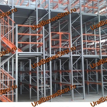 Мезонинный стеллаж 60м*32м 2 этажа 3840 м2 - uralbiznesstroi.ru – Екатеринбург
