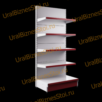 Торговый пристенный стеллаж 2350*300*900 5 полок - uralbiznesstroi.ru – Екатеринбург