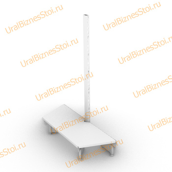 Торговые торцевые стеллажи 1450*500 1 полка - uralbiznesstroi.ru – Екатеринбург
