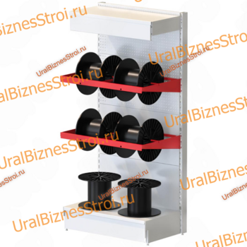 Торговый стеллаж для кабеля 1950*500*900 6 катушек - uralbiznesstroi.ru
