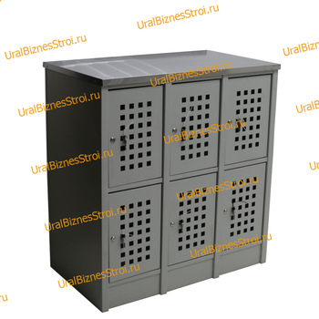  Шкаф сумочный разборный 915х500х970 (ШхГхВ) 6-ячеечный (стол-тумба) S-0,7мм - uralbiznesstroi.ru – Екатеринбург