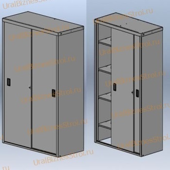 Шкаф архивный купе 1850*850*450 односекционный 2 раздвижные двери - uralbiznesstroi.ru – Екатеринбург