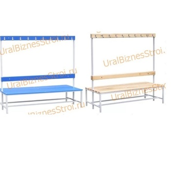 Скамья гардеробная 2стороння 450(1650)*700*2000 - uralbiznesstroi.ru – Екатеринбург