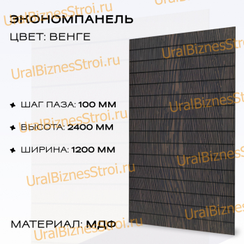 Экономпанель 1200*2400 венге (вертикально) - uralbiznesstroi.ru – Екатеринбург