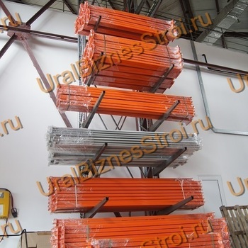 Стеллаж консольный односторонний 3500x1150x1070 мм легкий 4 яруса - uralbiznesstroi.ru – Екатеринбург